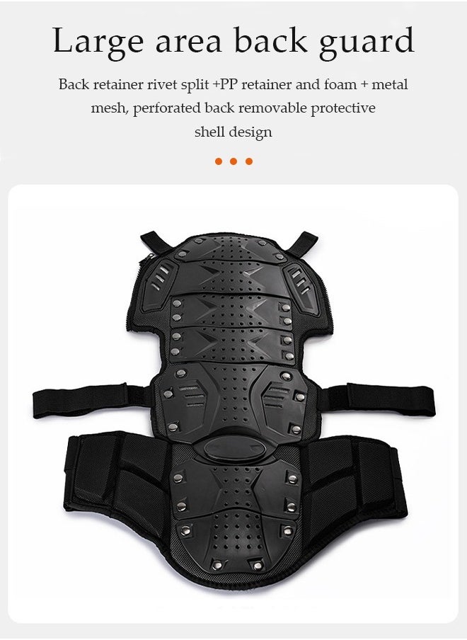 Motorcycle armored protective suit, offroad racing protective equipment, with chest, back, and elbow protection pads, adjustable and detachable, suitable for off road， skateboards, and motorcycles, black（XL) - pzsku/Z55142CC37734BF4EE99DZ/45/_/1739494129/a53534a7-ee28-4eba-8ed3-4e0e7488c631