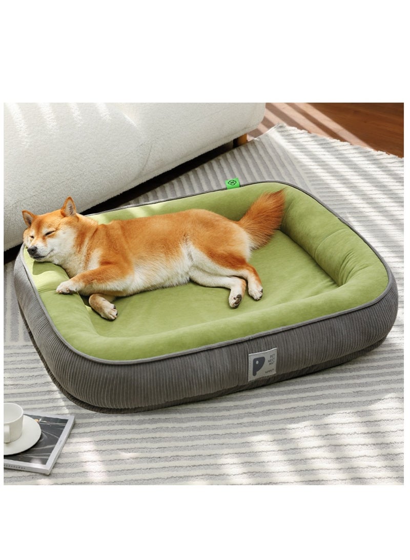مس تيارا سرير دافئ للكلاب، حصيرة للكلاب قابلة للإزالة والغسل، سرير مريح وعميق للنوم للكلاب، سرير للقطط مقاس 60×48 سم - Image 1
