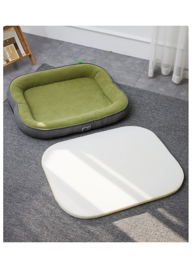 مس تيارا سرير دافئ للكلاب، حصيرة للكلاب قابلة للإزالة والغسل، سرير مريح وعميق للنوم للكلاب، سرير للقطط مقاس 60×48 سم - Image 5