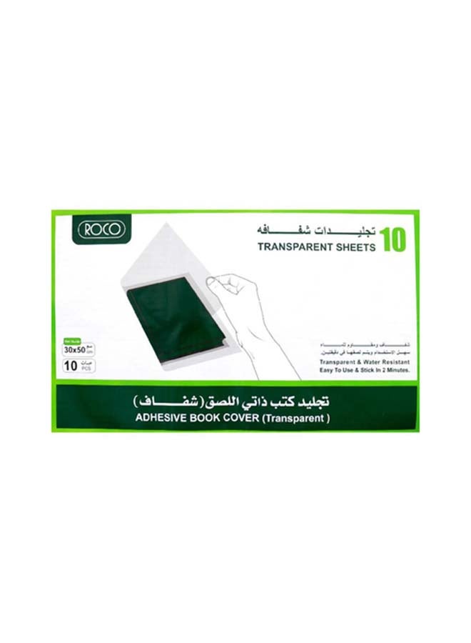 ROCO Roco Sheet Book Cover 30x50 10 pcs transparent  - Image 1