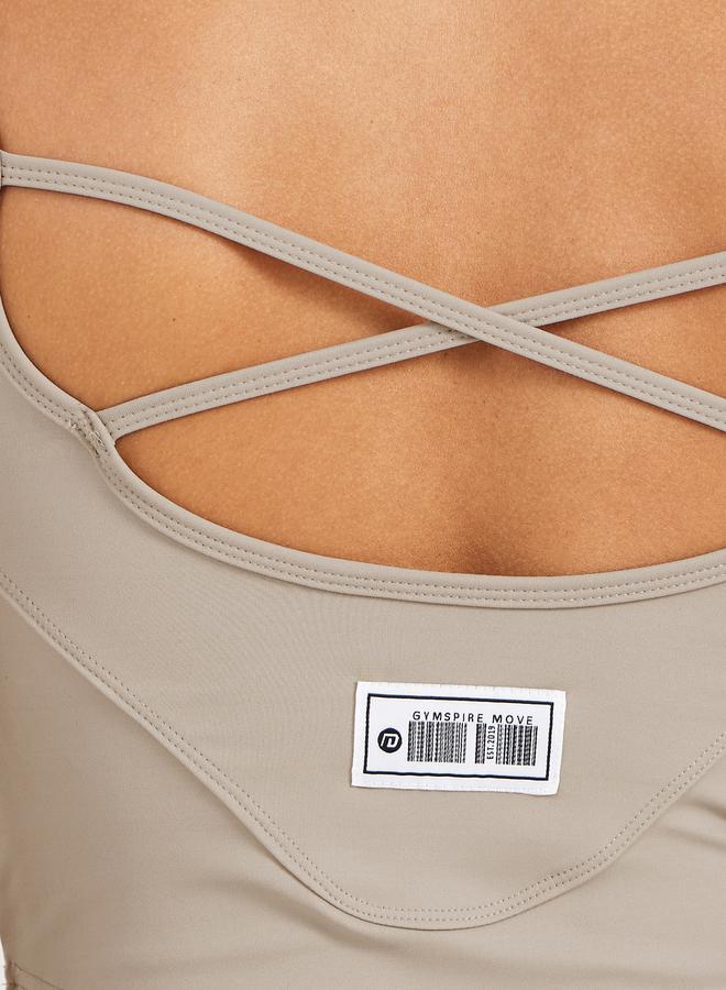 Styli Gymspire Edition - Label Cross Back Longline Sports Bra  - Image 4