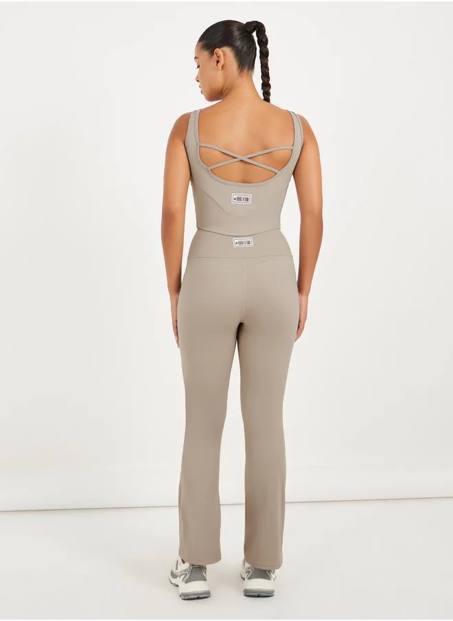 Styli Gymspire Edition - Label Cross Back Longline Sports Bra