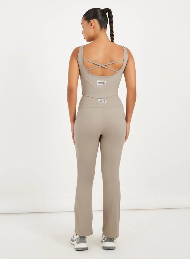 Styli Active Gymspire Edition - Label Cross Back Longline Sports Bra