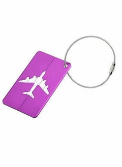 KASTWAVE Luggage Tags, 7 Pack Aluminium Alloy Travel Suitcase Identifier Tags, Multicolor Luggage Bag Labels Baggage Name Address Label Accessories with Screw Chain  - Image 2