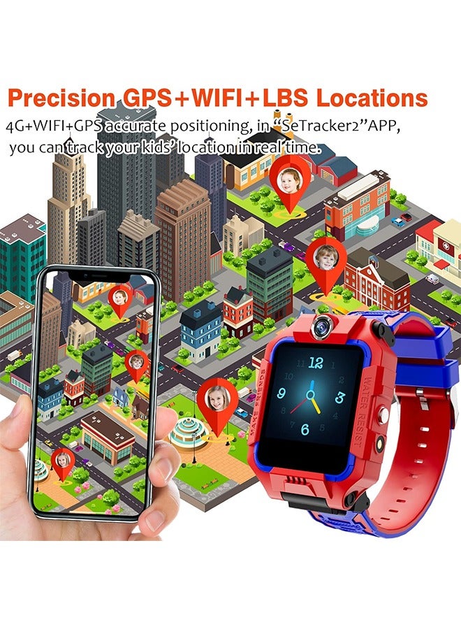 Captaintech Children's Watch,Waterproof Design,With Alarm Clock,Pedometer,Calorie Counter,Suitable as a Gift for Children(Red) - Image 3