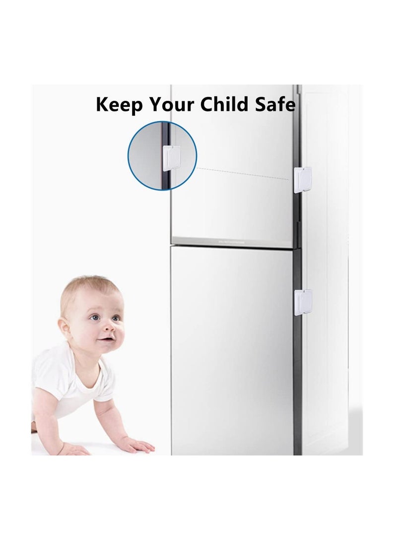 KASTWAVE Child Safety Cabinet Locks, Baby Safety Hidden Lock for Cabinets and Drawers and No Drilling, Baby Proofing Latches for Closet, Kid Safety Lock to Keep Your Child Safe at Home (4 Pack) - Image 2