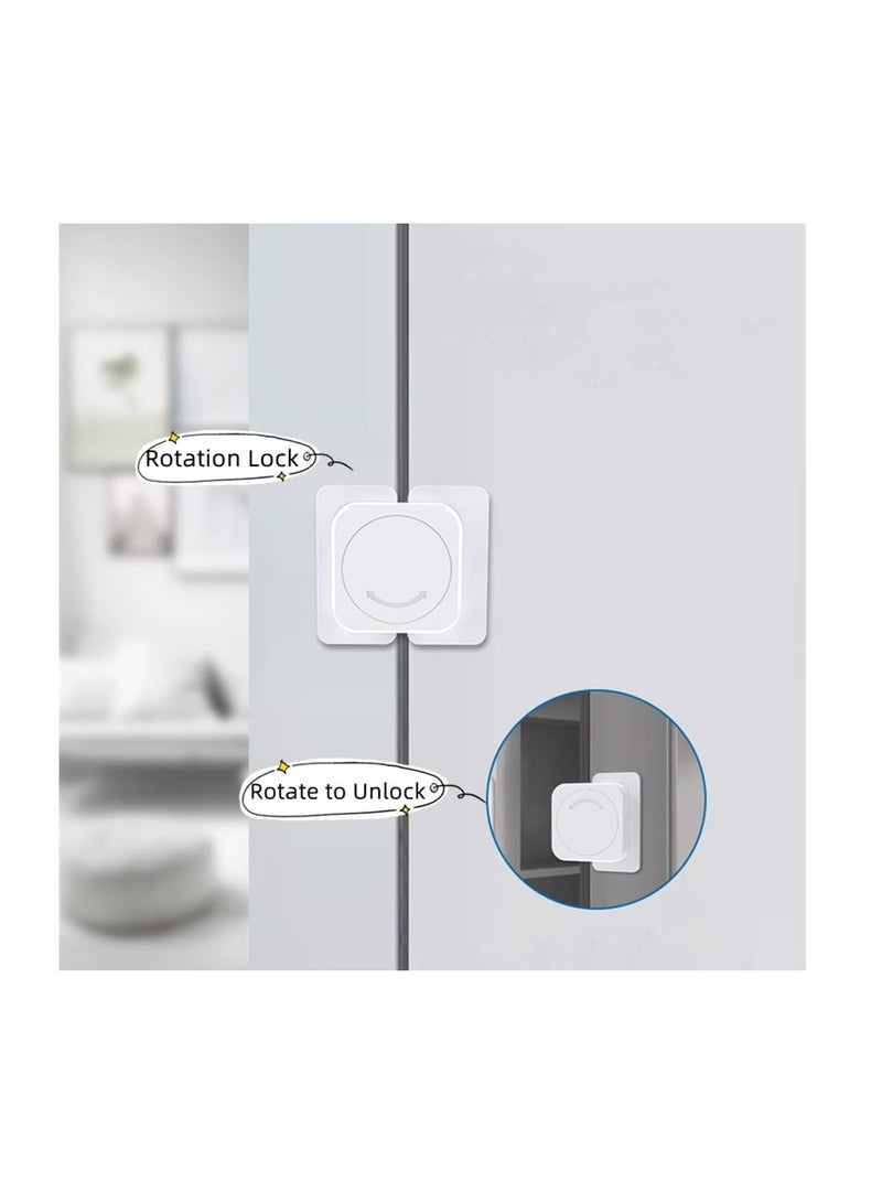 KASTWAVE Child Safety Cabinet Locks, Baby Safety Hidden Lock for Cabinets and Drawers and No Drilling, Baby Proofing Latches for Closet, Kid Safety Lock to Keep Your Child Safe at Home (4 Pack) - Image 5