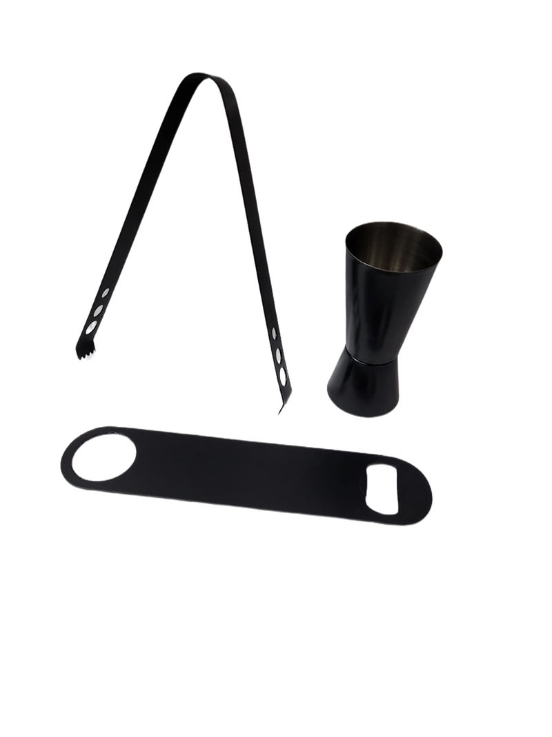 Proniks Stainless Steel Insulated Ice Bucket with Opener and Ice Tong and peg Measure and with Ice Scope [1Liter] | Keeps Ice Cold for 6 h Great bar Tools for Home bar Accessories Wine in Black Color - Image 4