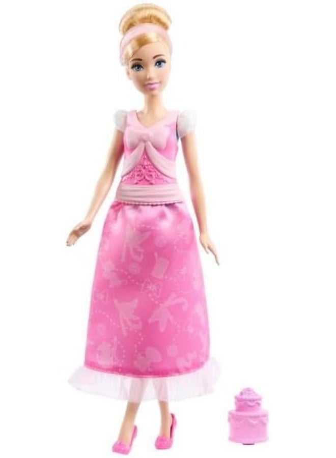 Disney Princess Cinderella Fashion Doll with 2 Looks and Accessories, 2-in-1 Stories Inspired by Disney Movie - Image 5