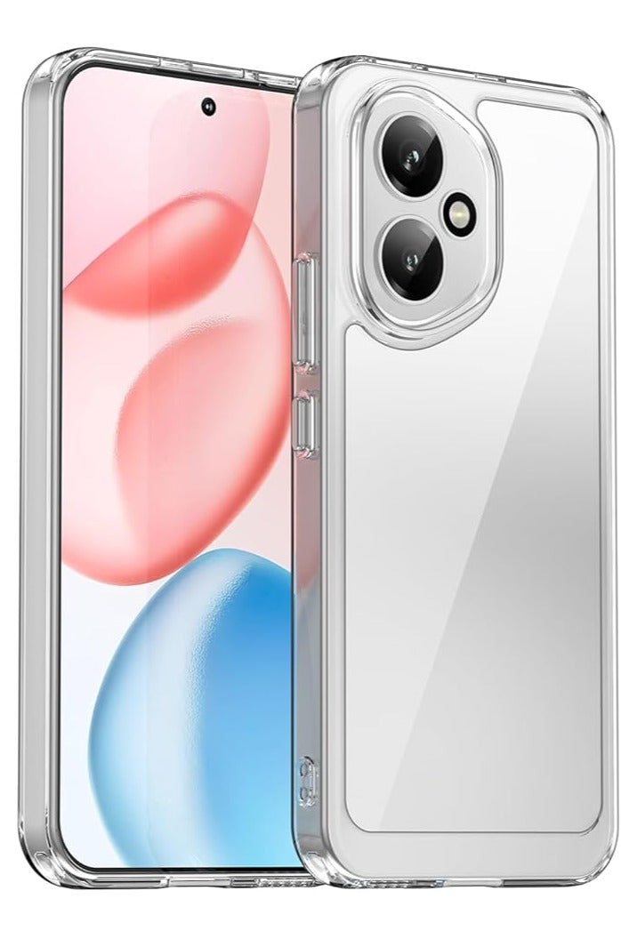 Case for Honor 400 5G, Crystal Protective Case with Shockproof Protective Corners, Non-Yellowing Mobile Phone Case, Shockproof Silicone Cover, Anti-Fall, Scratch-Resistant Case, Flexible TPU