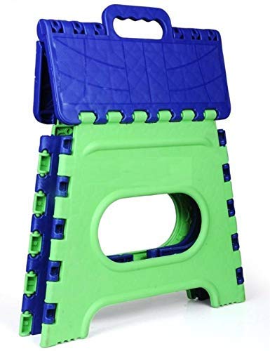 HARHIM 12 inch Lightweight Plastic Step Stool Foldable Step Stool for Kids and AdultsNon Slip Folding Stools for Kitchen Bathroom Bedroom - Image 2