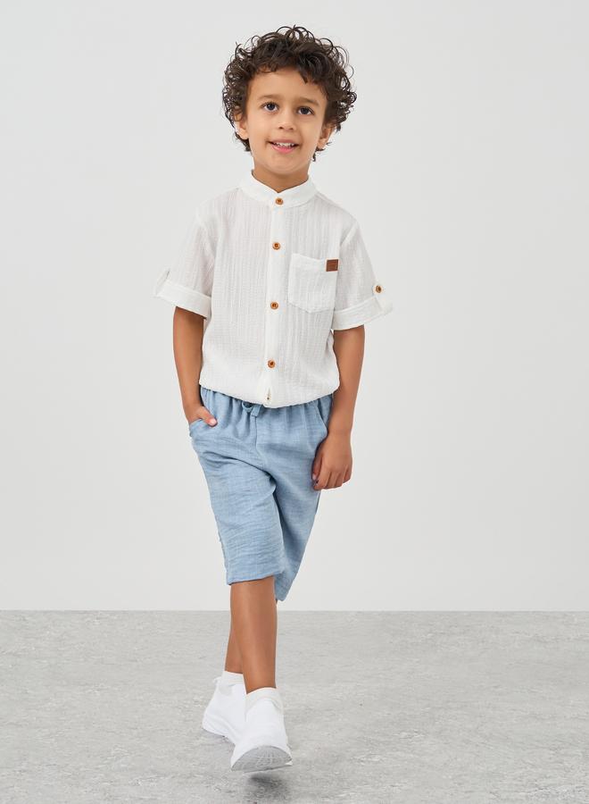 Styli Regular Fit Shorts with Drawstring - Image 2