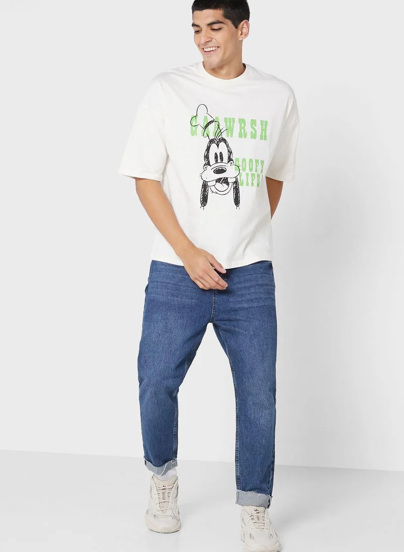 Disney  Goofy Oversized T-Shirt for Men | Best Price UAE