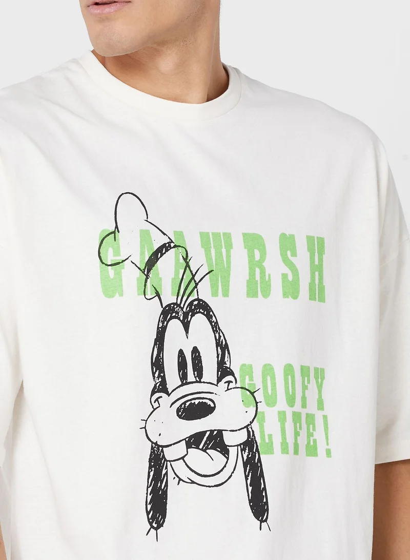 Disney  Goofy Oversized T-Shirt for Men | Best Price UAE