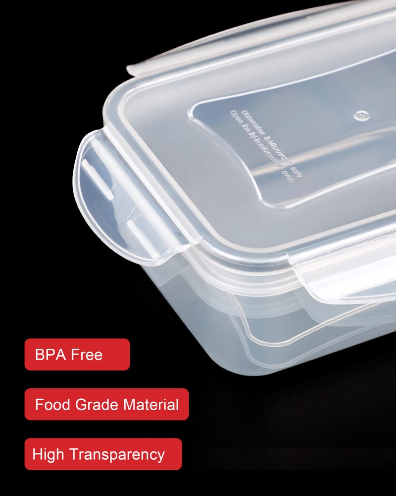 FOOYOO 56 Pcs Large Food Storage Containers Set with Lids, Airtight Plastic Containers for Pantry & Kitchen Organization, BPA-Free, Leak-Proof - Image 5