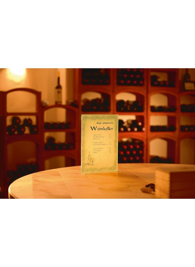 TPGP حامل لافتات TA226، عمودي، ل A6، عرض مزدوج الجوانب، أكريليك، شفاف، 1 قطعة. - Image 5