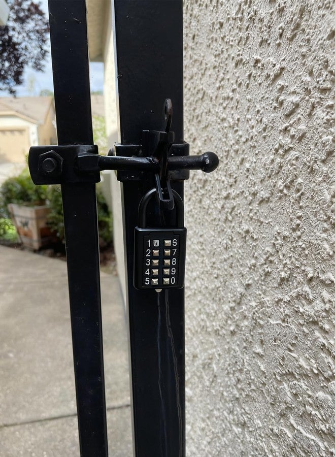 zeng 10 Digit Push Button Combination Locks, 5 Digit Locking Mechanism - for Gym or Sports Locker, case, Toolbox, Fence, hasp Cabinet (2pcs) - Image 4