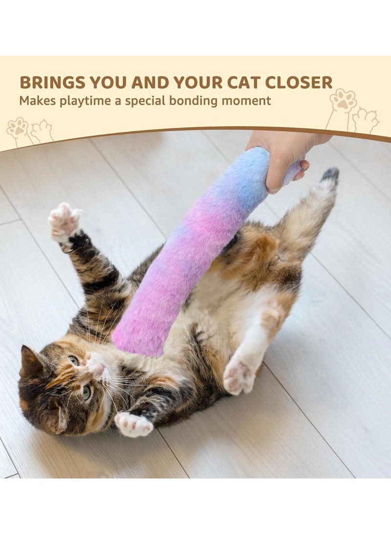 SYOSI Cat Kicker Toy Pillows, Interactive Plush Catnip Toys, Soft Durable Kick Sticks for Teething, Chew Play/Exercise, Cat Body Pillows for Cats & Kittens, Promote Cuddle, Fun and Healthy Play (3 Pcs) - Image 5