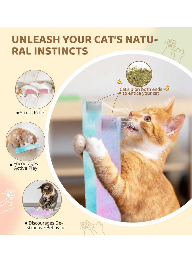 SYOSI Cat Kicker Toy Pillows, Interactive Plush Catnip Toys, Soft Durable Kick Sticks for Teething, Chew Play/Exercise, Cat Body Pillows for Cats & Kittens, Promote Cuddle, Fun and Healthy Play (3 Pcs) - Image 4