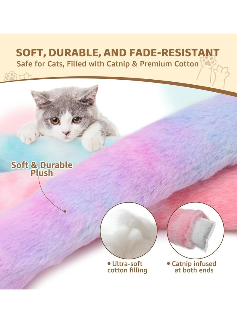 SYOSI Cat Kicker Toy Pillows, Interactive Plush Catnip Toys, Soft Durable Kick Sticks for Teething, Chew Play/Exercise, Cat Body Pillows for Cats & Kittens, Promote Cuddle, Fun and Healthy Play (3 Pcs) - Image 3