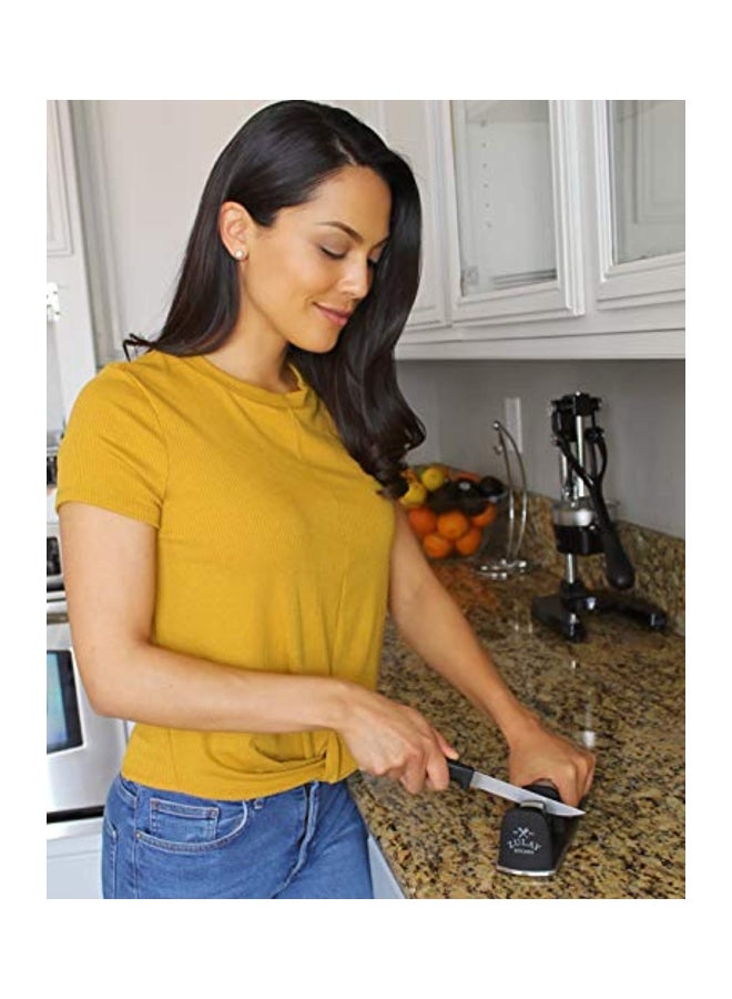 Zulay Kitchen Knife Sharpener Aqua Sky Blue - Image 3