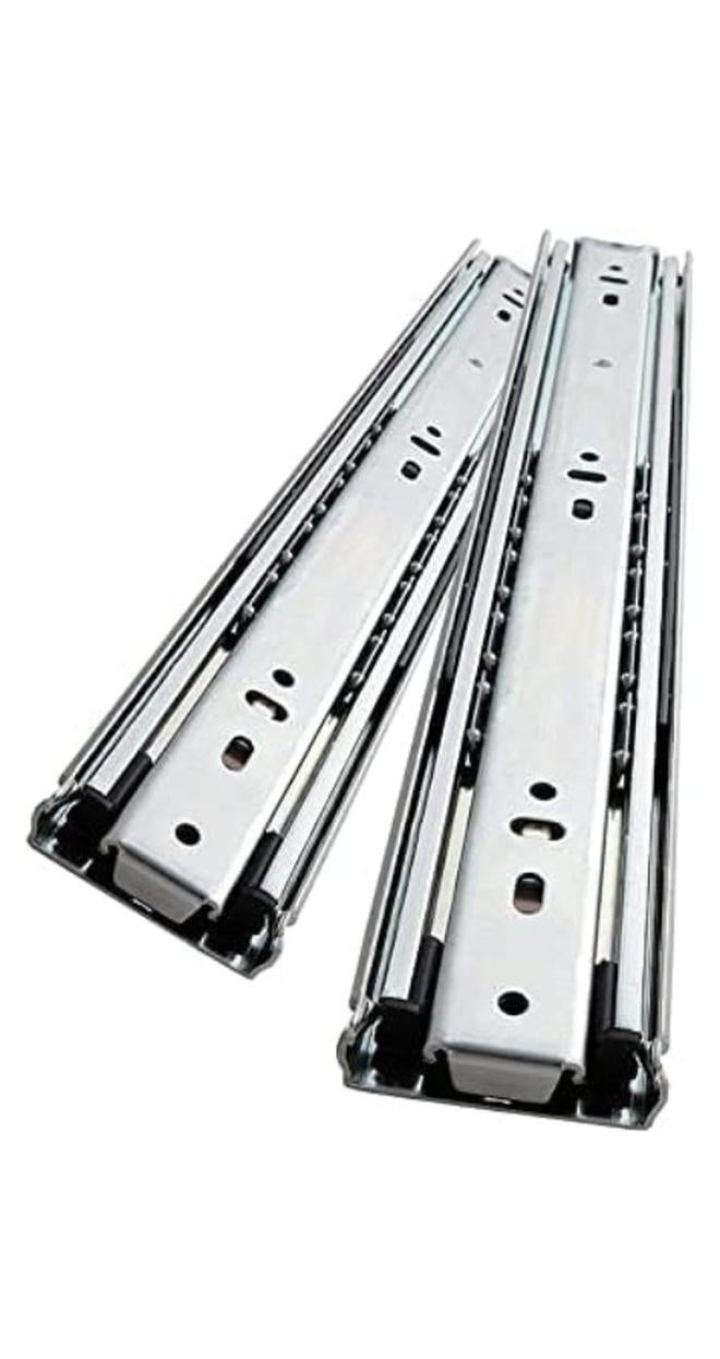 KNP Push Type Sliding Drawer Rail in 12 Inches is Designed for Smooth and Effortless Drawer Operation Suitable for Cabinets Desks and Other Furniture. - Image 1