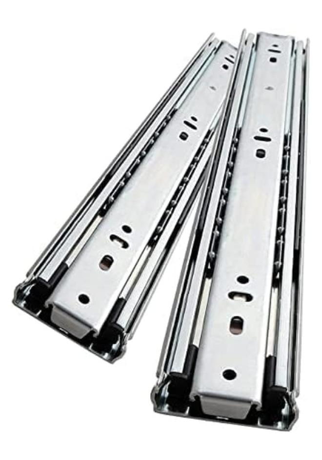 KNP Push Type Sliding Drawer Rail in 12 Inches is Designed for Smooth and Effortless Drawer Operation Suitable for Cabinets Desks and Other Furniture. - Image 1