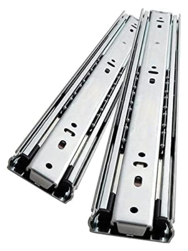 KNP Push Type Sliding Drawer Rail in 12 Inches is Designed for Smooth and Effortless Drawer Operation Suitable for Cabinets Desks and Other Furniture. - Image 1
