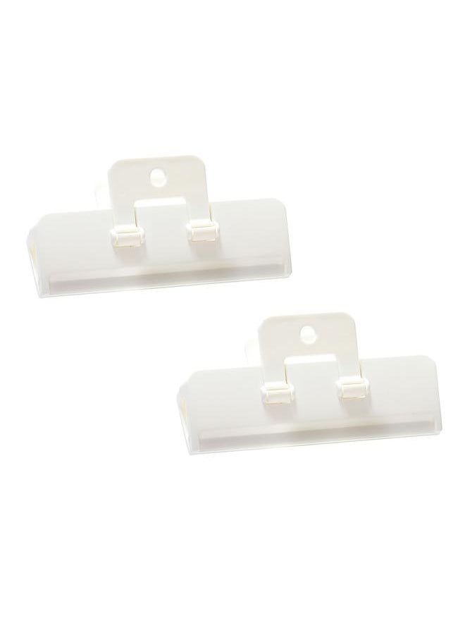 Thoraya 2 PCS Large Bag Clips One Hand Operation Reusable Plastic Heavy Seal Grip for Food Storage L  - Image 2