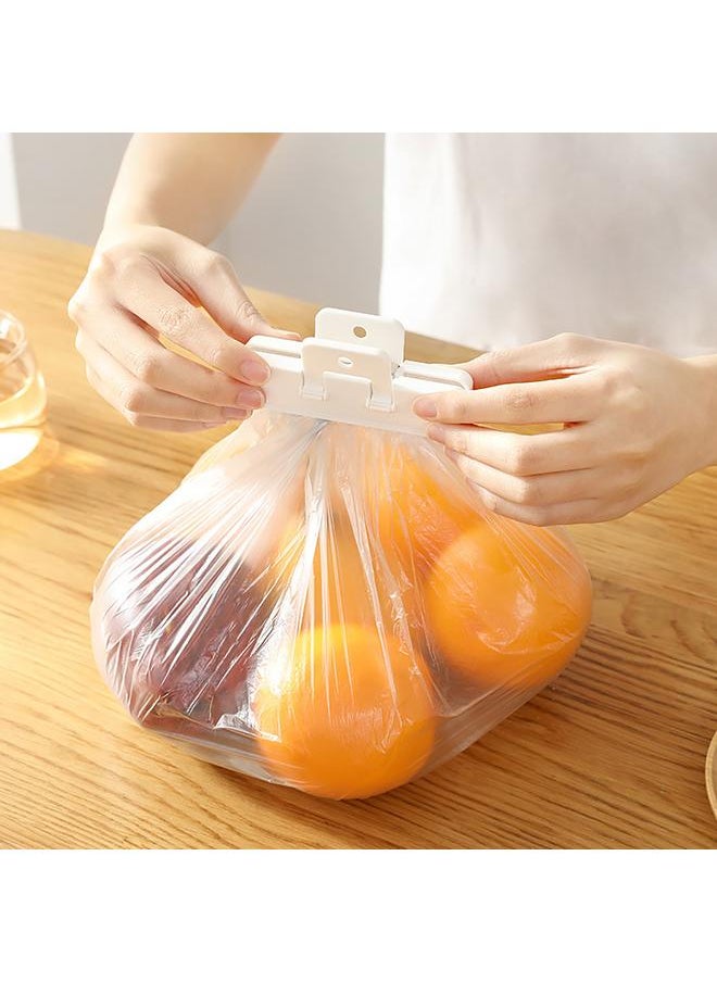 Thoraya 2 PCS Large Bag Clips One Hand Operation Reusable Plastic Heavy Seal Grip for Food Storage L  - Image 5