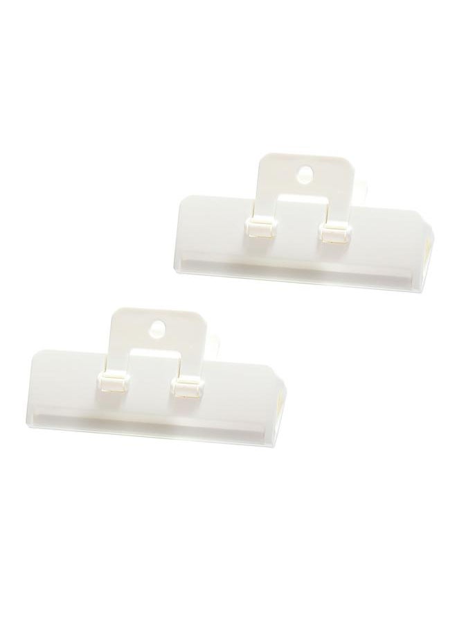 Thoraya 2 PCS Large Bag Clips One Hand Operation Reusable Plastic Heavy Seal Grip for Food Storage L  - Image 3