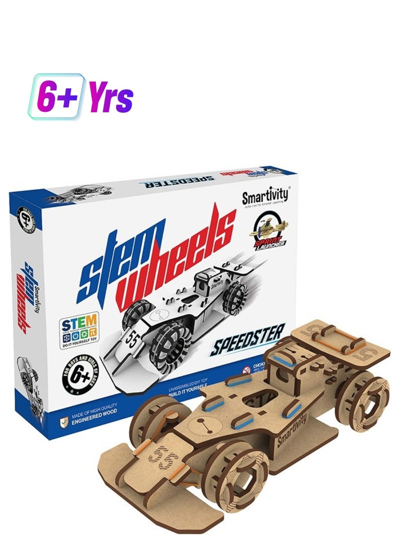 Smartivity STEM Wheels Speedster Educational DIY Toy, Multicolour - Image 1