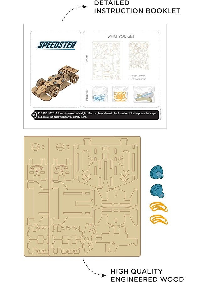 Smartivity STEM Wheels Speedster Educational DIY Toy, Multicolour - Image 4