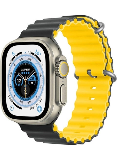 Apple Watch Compatible Ultra Double Color Ocean Loop Band Strap 42 44 45 49MM