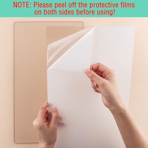 BAOFALI 2Pcs/1 Pair Cutting Pads Compatible with BSP & BS Switch Plus Die Cutting Machine,Clear Polycarbonate Plastic Cutting Plates,Pads Die Cutting Plates for Embossing Crafting （12 3/4 x 8 3/4 x 1/8 inch） - Image 3