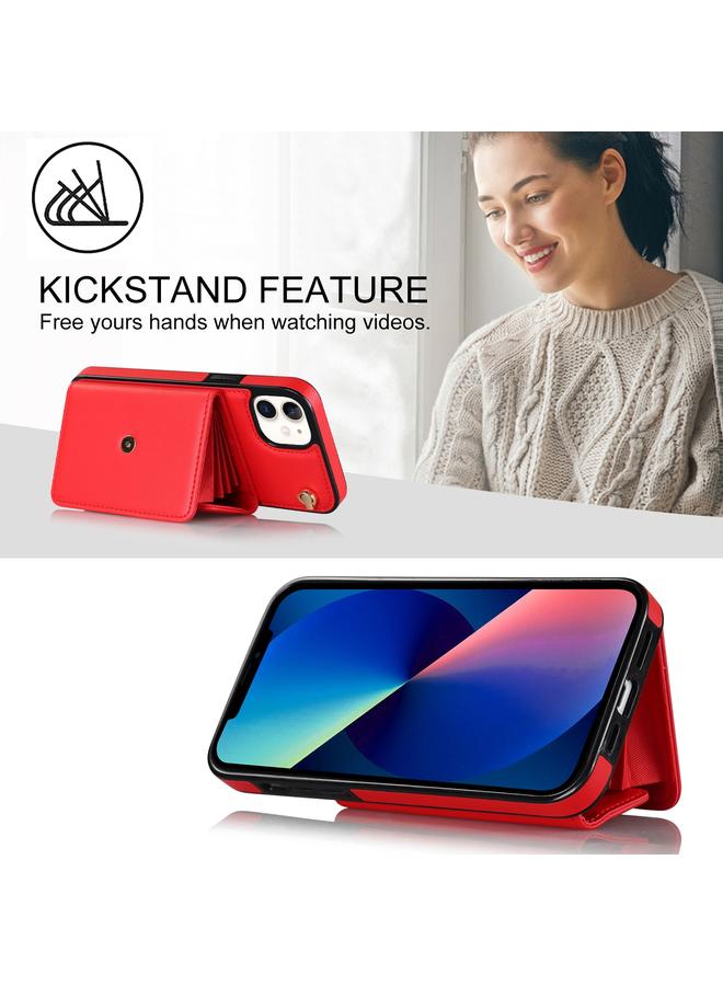 زبون جراب لهاتف iPhone 12 مزود بفتحة بطاقة RFID مع حبل طويل - Image 5