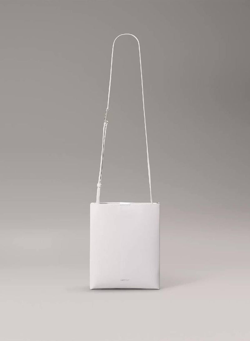 CALVIN KLEIN Leather Crossbody Tote Bag - Image 1