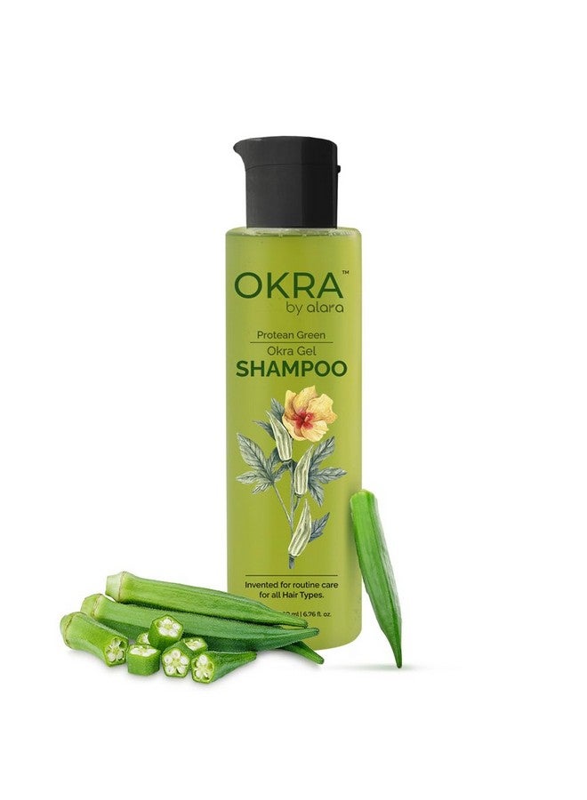 Alara Bhindi Okra Shampoo | Natural Keratin for Smooth, Strong & Healthy Hair | Repair & Hydrate | Paraben-Free & Non-Toxic Formula | 200 ml - Image 1