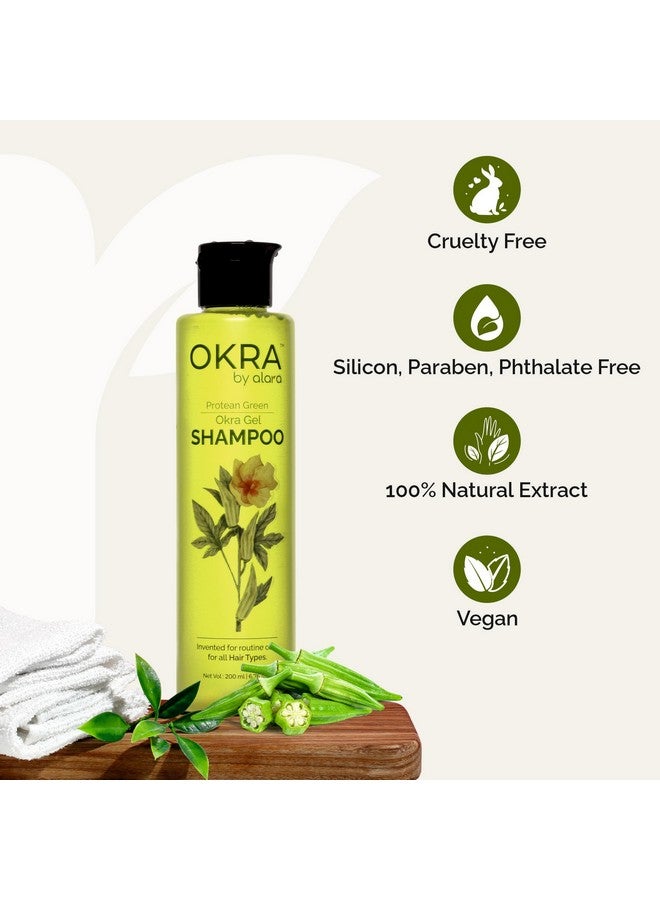 Alara Bhindi Okra Shampoo | Natural Keratin for Smooth, Strong & Healthy Hair | Repair & Hydrate | Paraben-Free & Non-Toxic Formula | 200 ml - Image 5