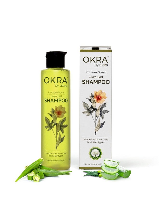 Alara Bhindi Okra Shampoo | Natural Keratin for Smooth, Strong & Healthy Hair | Repair & Hydrate | Paraben-Free & Non-Toxic Formula | 200 ml - Image 2
