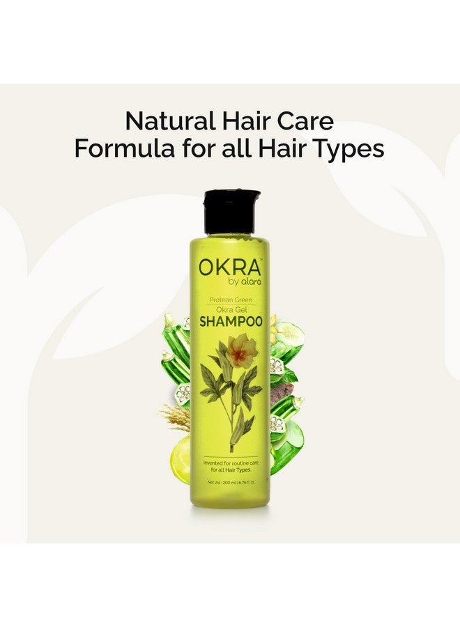 Alara Bhindi Okra Shampoo | Natural Keratin for Smooth, Strong & Healthy Hair | Repair & Hydrate | Paraben-Free & Non-Toxic Formula | 200 ml - Image 3