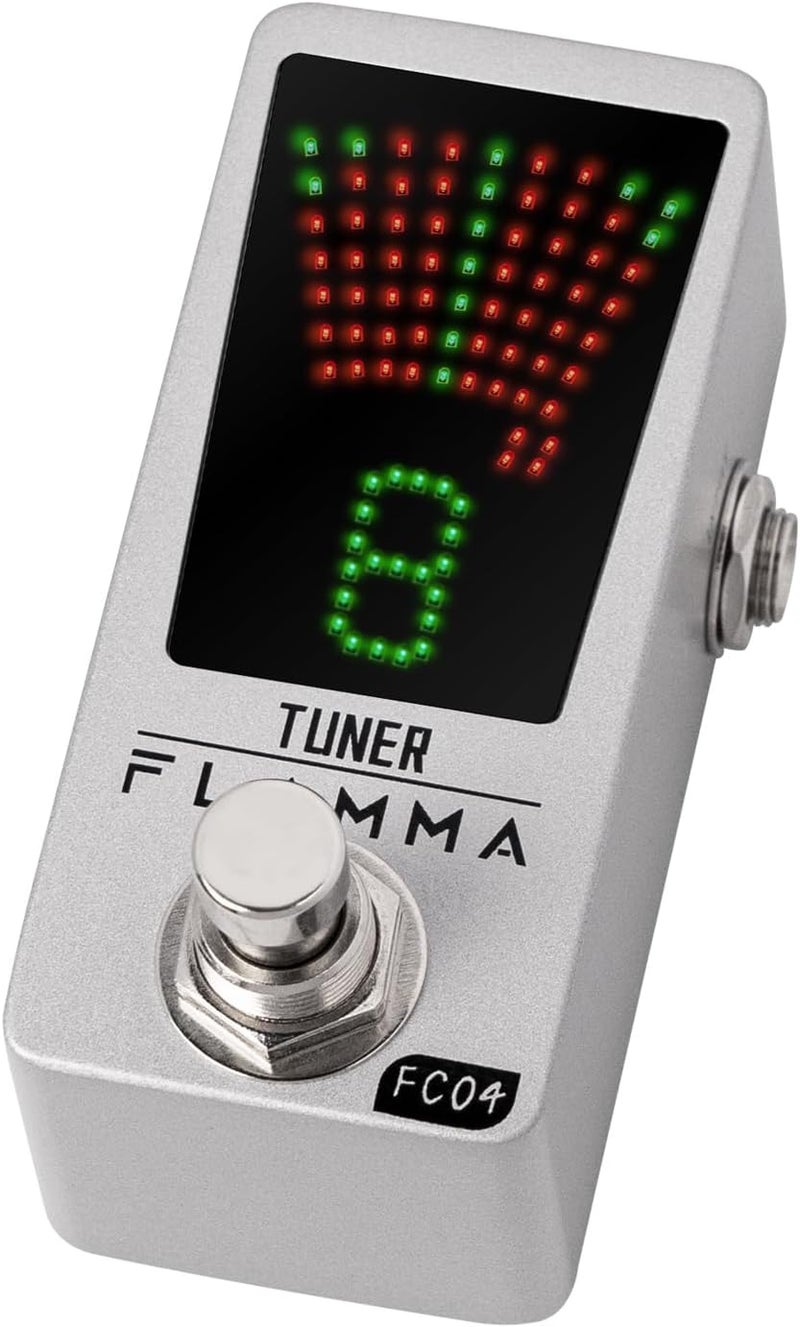 FLAMMA Tuner Pedal FC04 Chromatic Guitar Tuner Pedal, Tuning Pedal for High Precision 1 Cent with Pitch Indicator for Guitar and Bass, True Bypass - Image 1