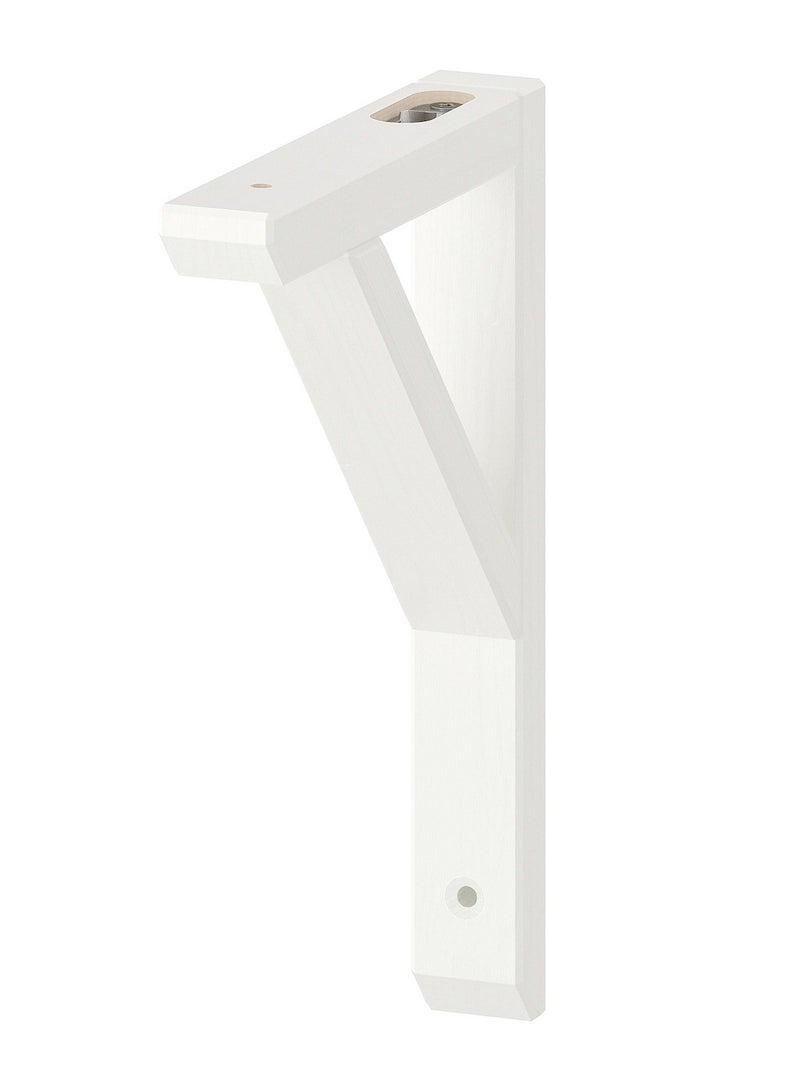 Shelf Bracket, White Stained Aspen, 18X22 Cm