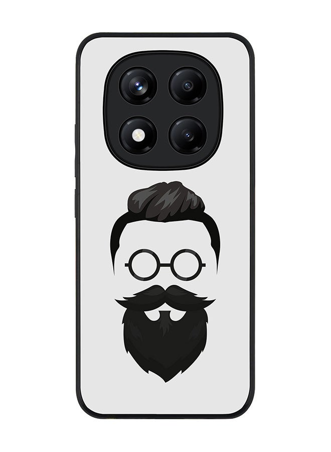 Stylizedd For Xiaomi Redmi Note 14 Pro+ 5G 5G Case,Slim fit Camera Protection, Shockproof Thin Phone cover  - Beard Hipster - Image 1