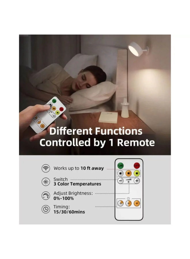 EZVALO 360° Rotation LED Wall Mounted Lights (Set of 3) - Image 3