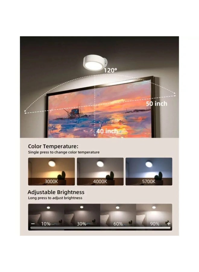 EZVALO 360° Rotation LED Wall Mounted Lights (Set of 3) - Image 4