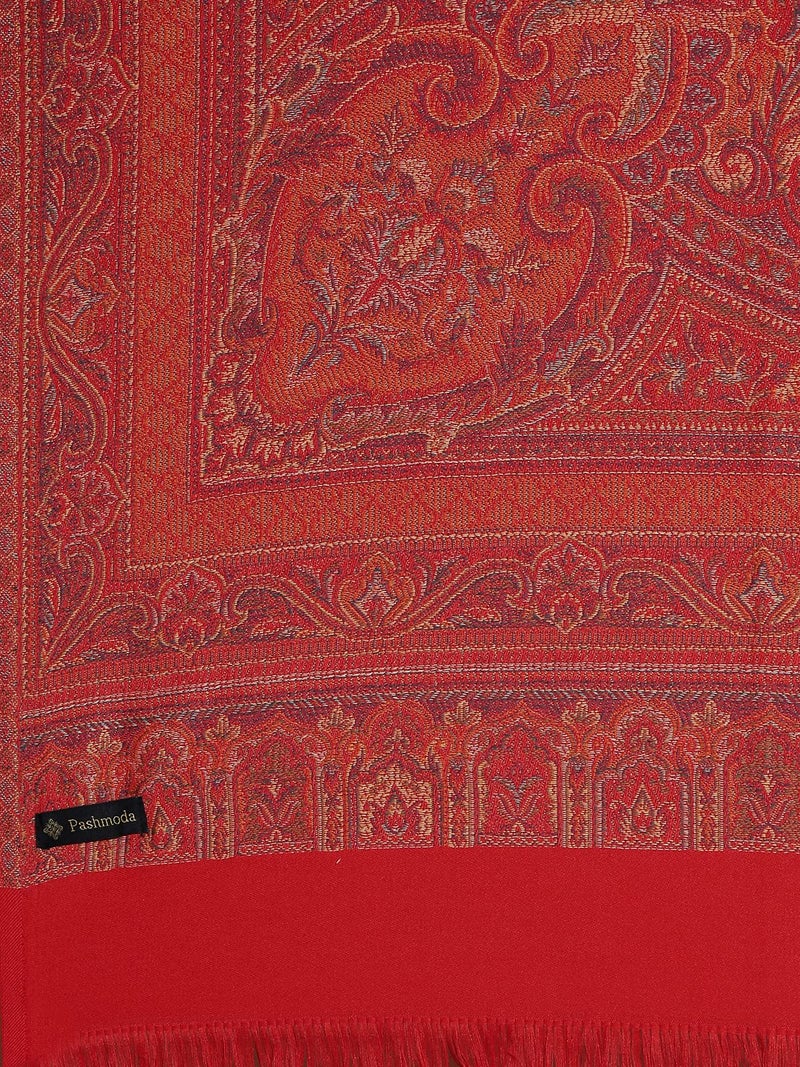 Pashmoda Women Antique Jamawar Shawl (Size: 101 X 203 CM) - Image 3