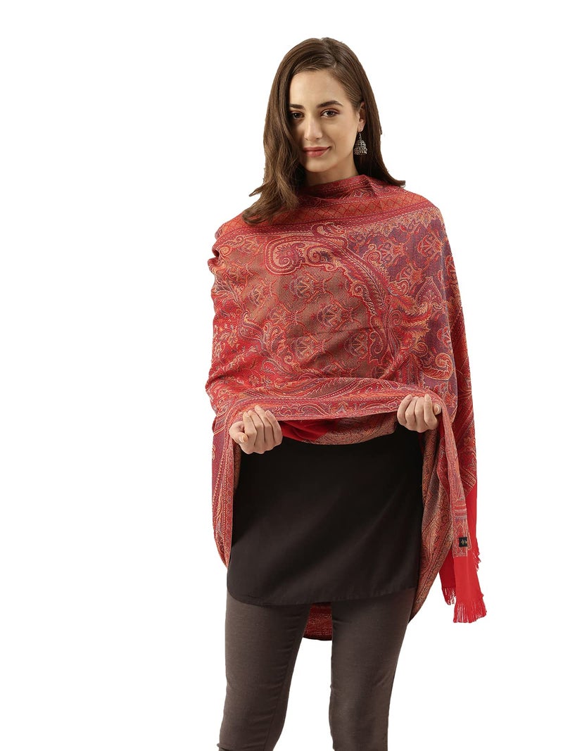 Pashmoda Women Antique Jamawar Shawl (Size: 101 X 203 CM) - Image 2