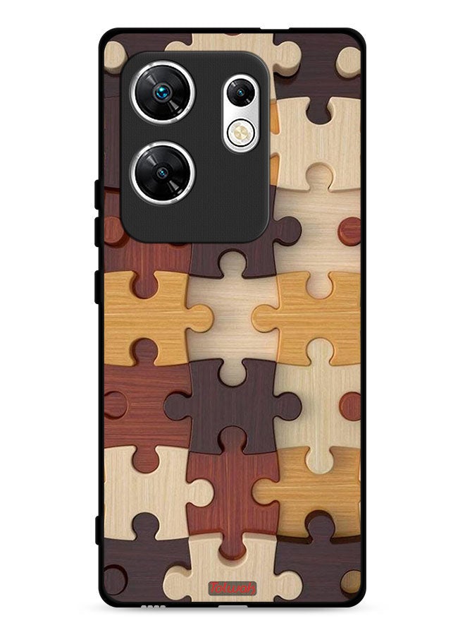 Tolwak Infinix Zero 30 4G Protective Case Cover Wooden Pattern - Image 1