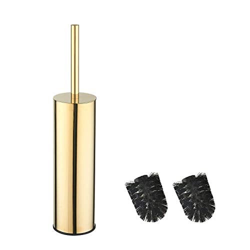 BGL 304 Stainless Steel Long Bucket Stand Round Toilet Brush Holder gold